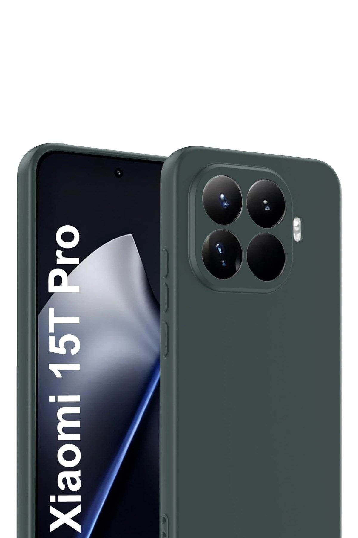 Mey İthalat® Mi 15T Pro First Silikon - Koyu Yeşil