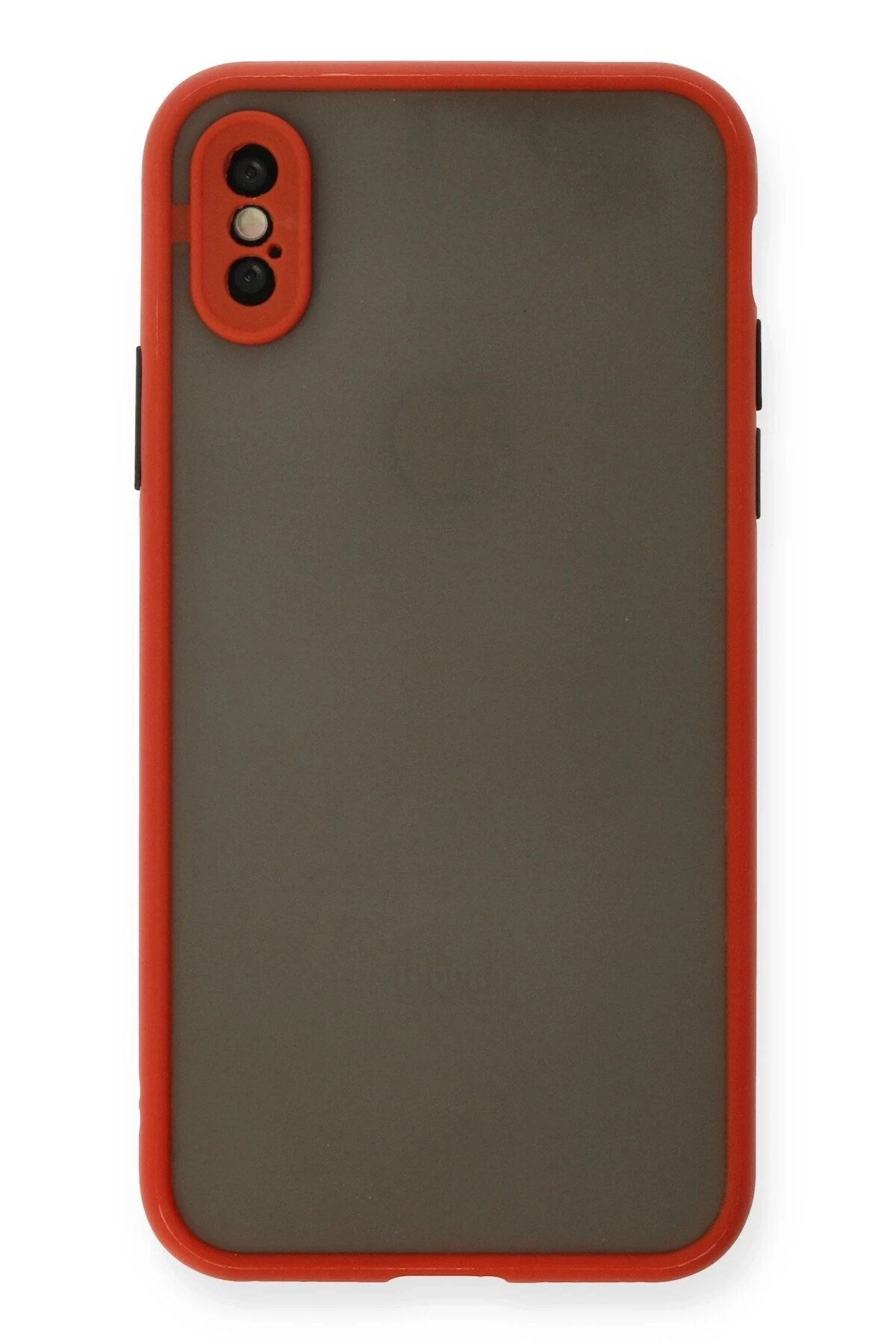 Mey İthalat® iPhone X Kılıf Montreal Silikon Kapak - Kırmızı