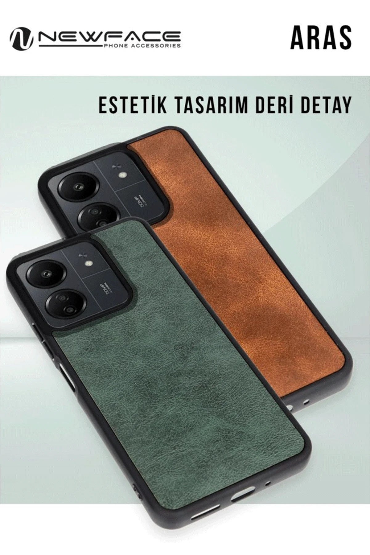 Mey İthalat® Samsung Galaxy A36 Kılıf Aras Deri Kapak - Siyah