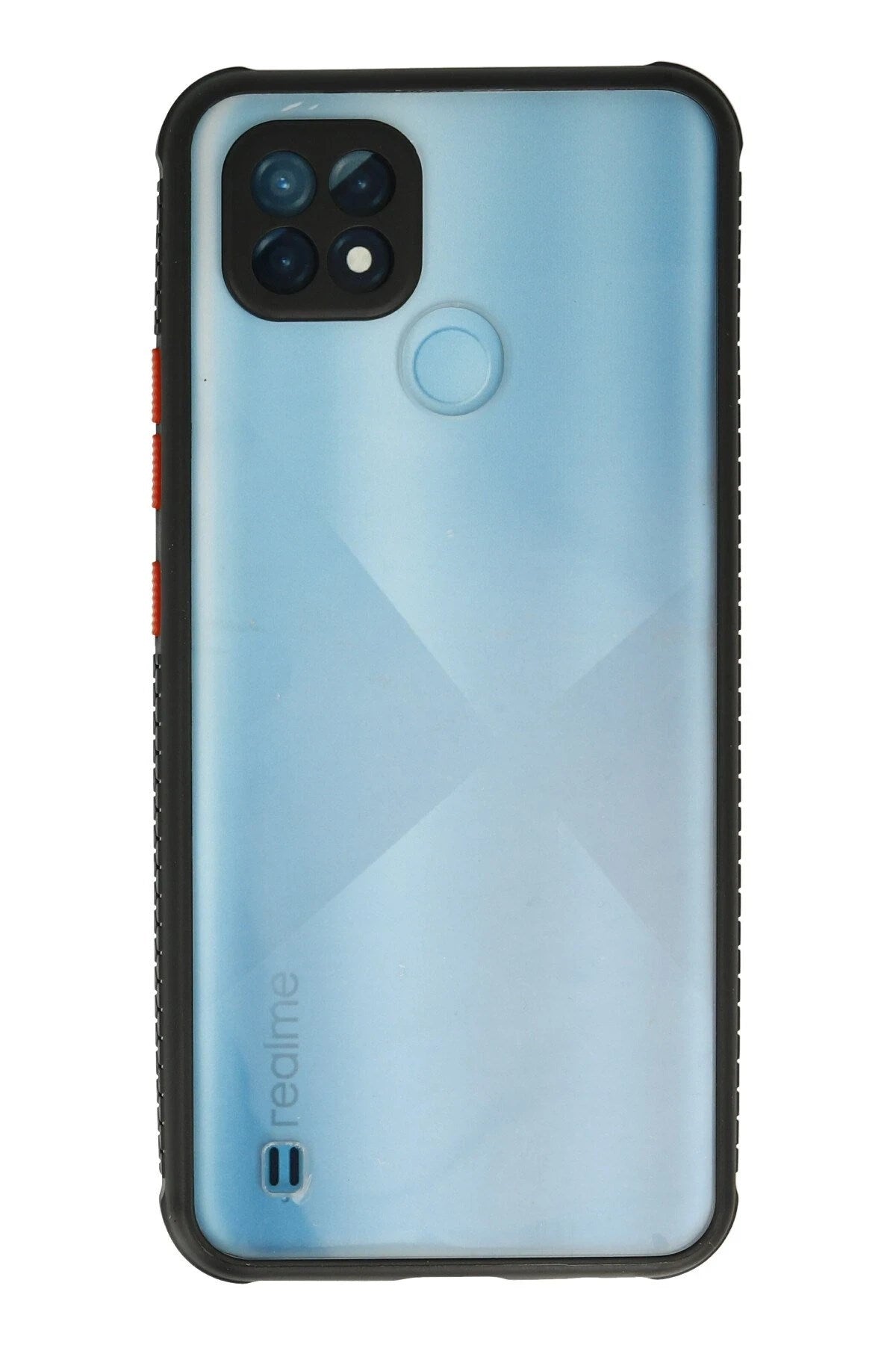 Mey İthalat® Realme C21 Kılıf Miami Şeffaf Silikon - Siyah