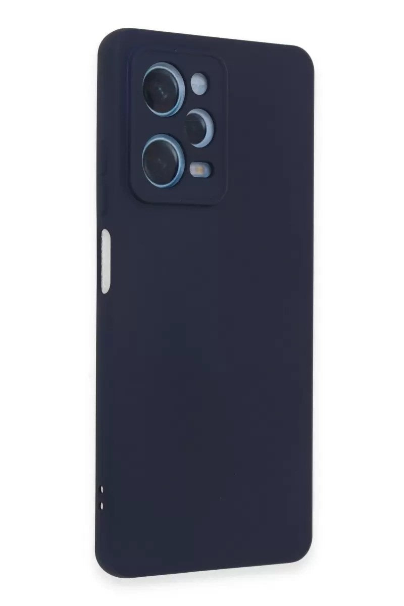 Mey İthalat® Redmi Note 12 Pro 5G Kılıf Nano içi Kadife Silikon - Lacivert