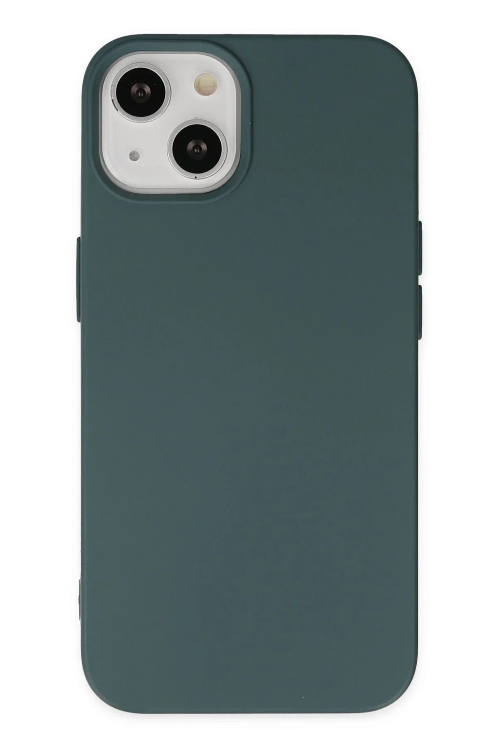 Mey İthalat® iPhone 14 Plus Kılıf Nano içi Kadife Silikon - Koyu Yeşil