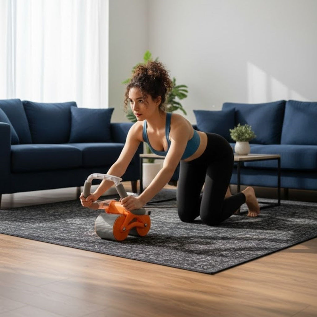 Dijital Sayaçlı Çek-Bırak Mekik Aleti – Karın ve Core Güçlendirici Evde Spor Aleti