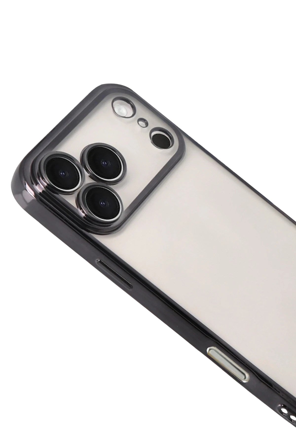 Mey İthalat® iPhone 17 Pro Lensli Silikon - Siyah
