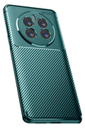 Mey İthalat® Realme 12 Pro Plus Kılıf Auto Focus Karbon Kapak - Koyu Yeşil