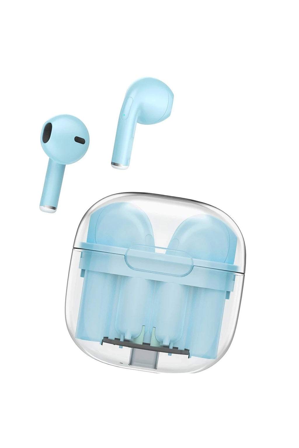 Mey İthalat® LS-09 Bluetooth 5.3 TWS Kablosuz Airpods Kulaklık - Mavi