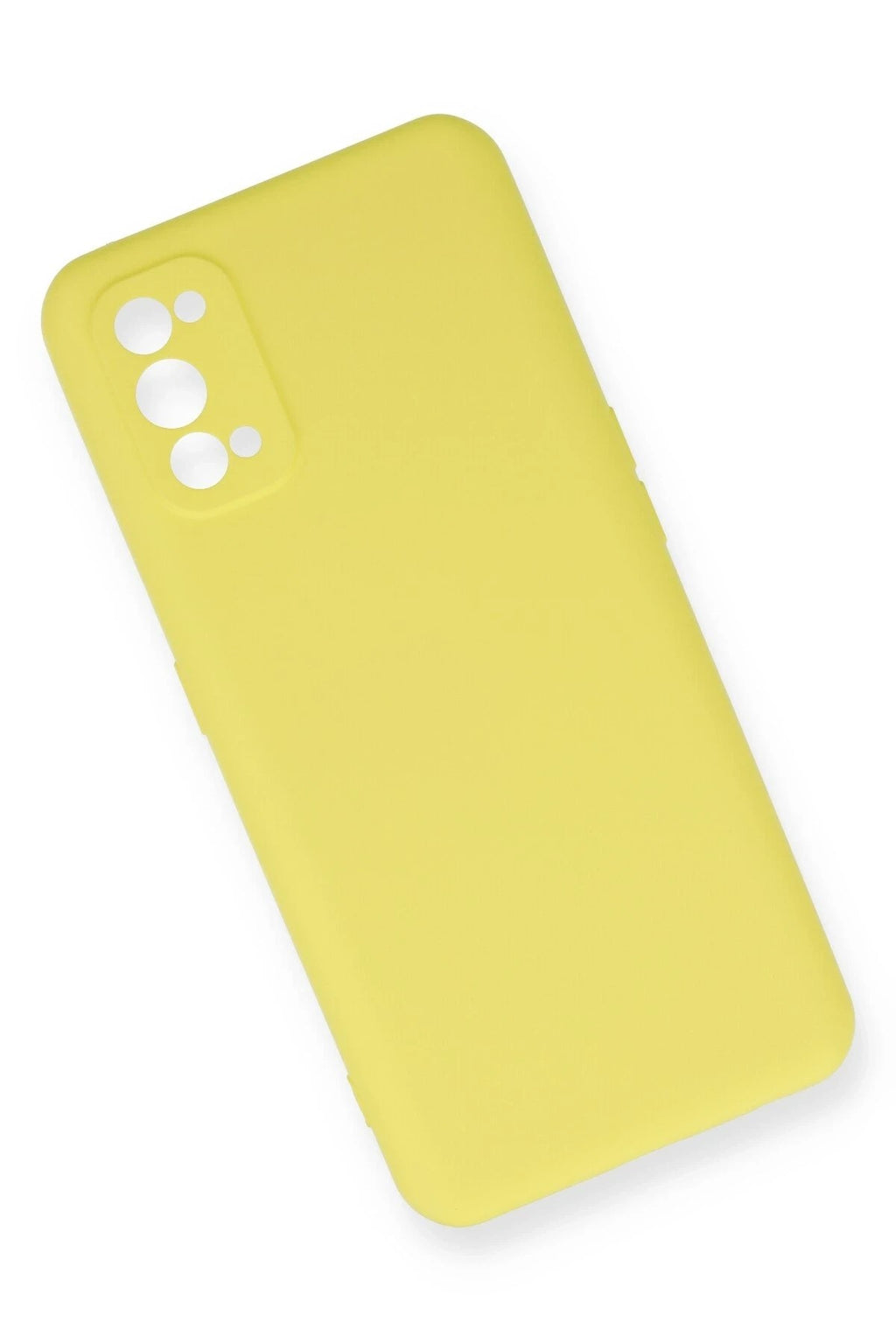 Mey İthalat® Realme 7 Pro Kılıf Nano içi Kadife Silikon - Sarı