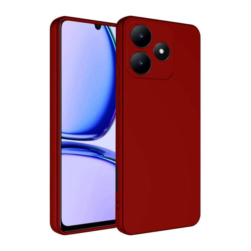 Mey İthalat® Realme C61 Kılıf First Silikon - Kırmızı