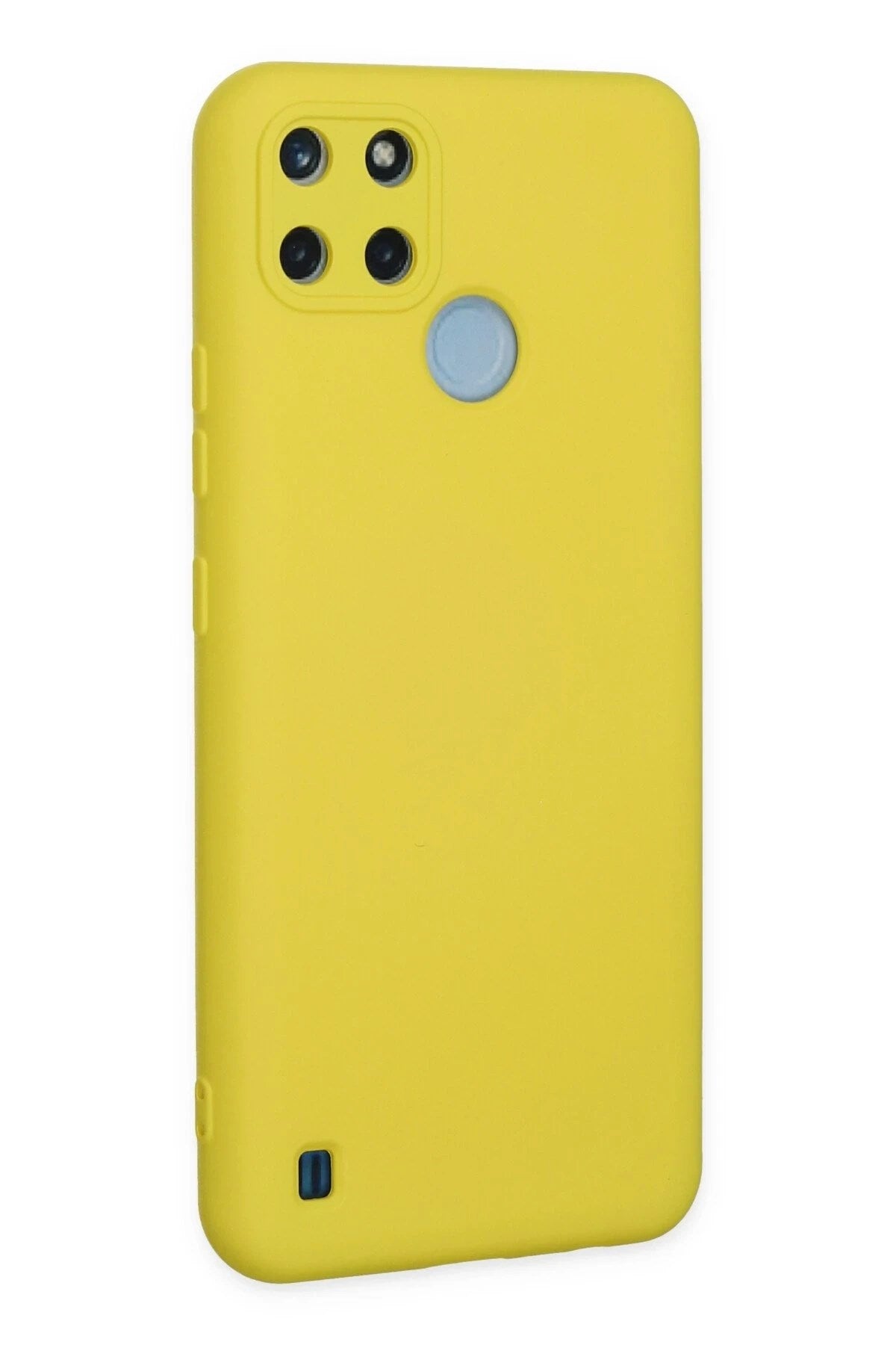 Mey İthalat® Realme C25Y Kılıf Nano içi Kadife Silikon - Sarı