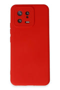 Mey İthalat® Mi 13 Kılıf Nano içi Kadife Silikon - Kırmızı