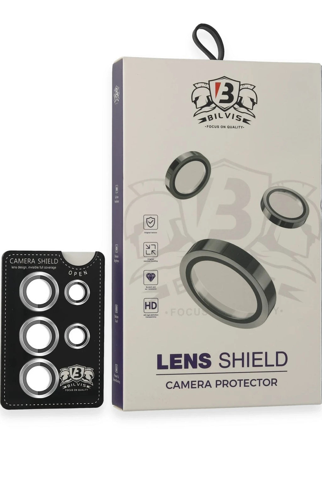 Mey İthalat® Samsung Galaxy S25 Ultra Bilvis Titan Kamera Lens - Gümüş