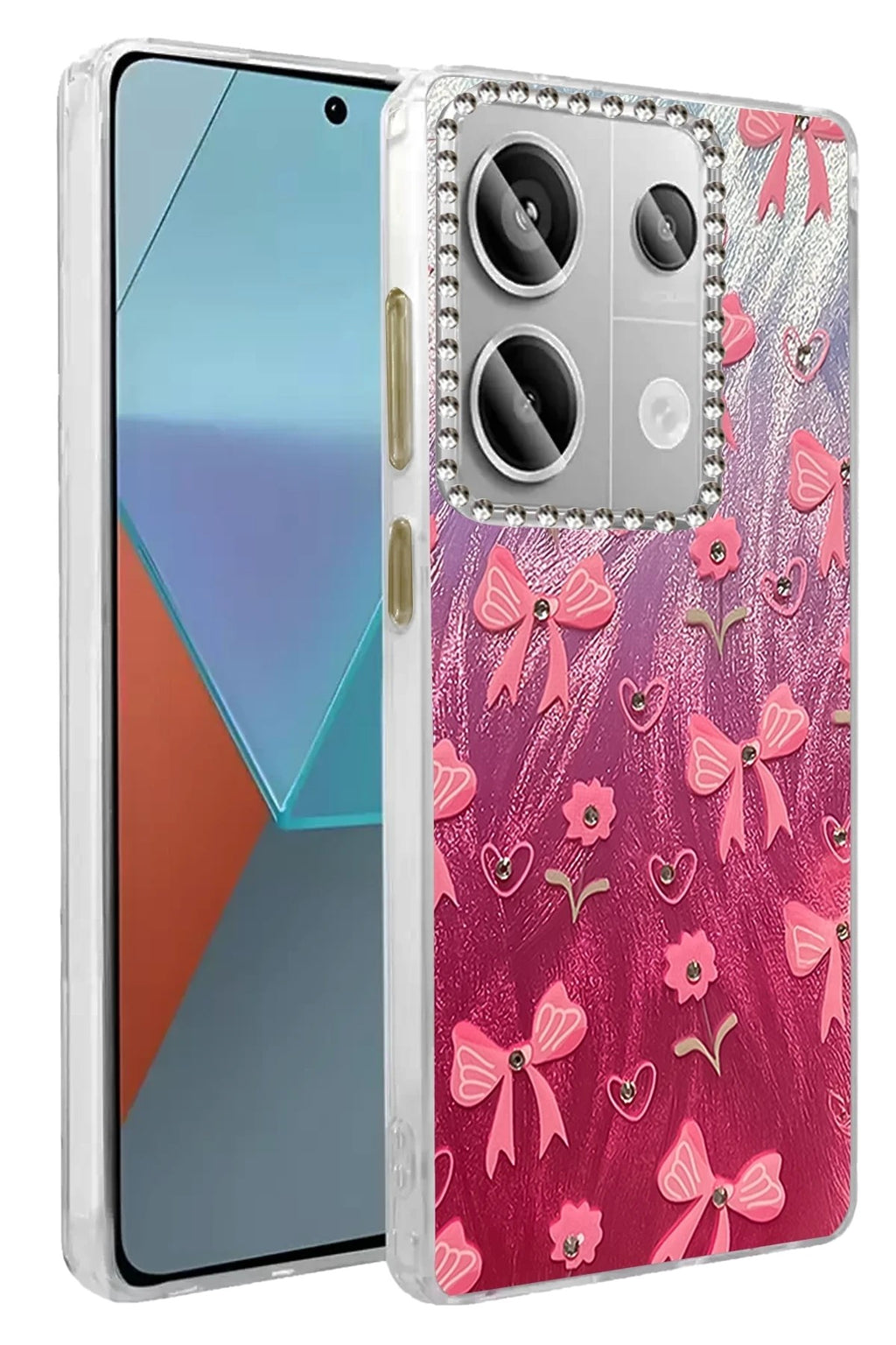 Mey İthalat® Redmi Note 13 Pro 4G Kılıf Blade Aynalı Desenli Kapak - Desen 3