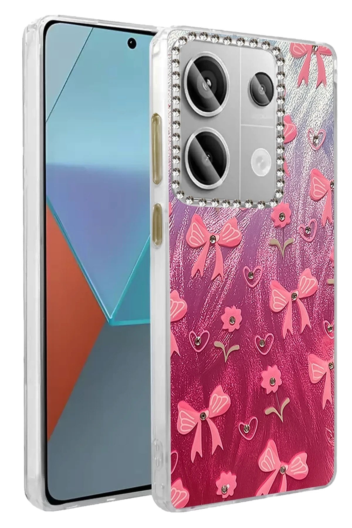 Mey İthalat® Redmi Note 13 Pro 4G Kılıf Blade Aynalı Desenli Kapak - Desen 3