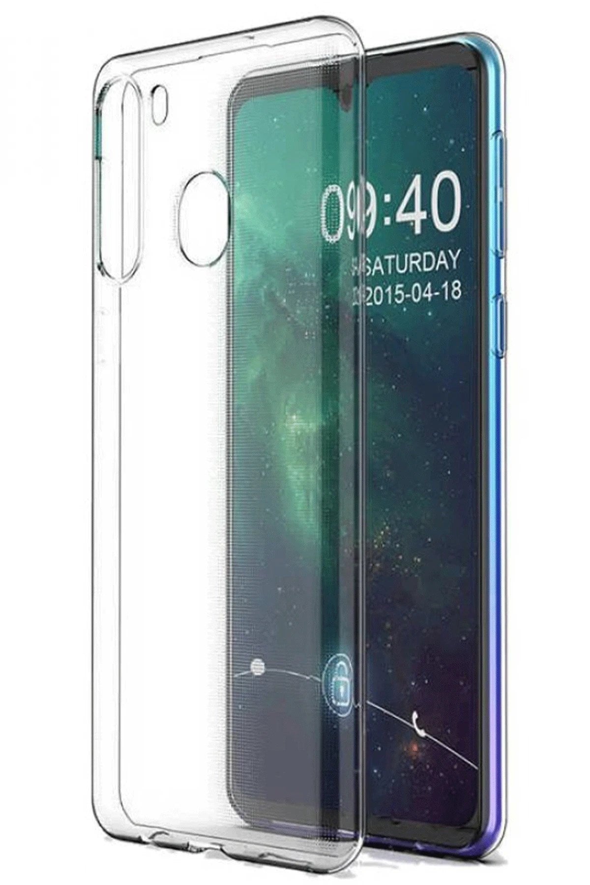Mey İthalat® Samsung Galaxy A11 Kılıf Lüx Şeffaf Silikon
