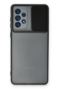 Mey İthalat® Samsung Galaxy A53 5G Kılıf Palm Buzlu Kamera Sürgülü Silikon - Siyah