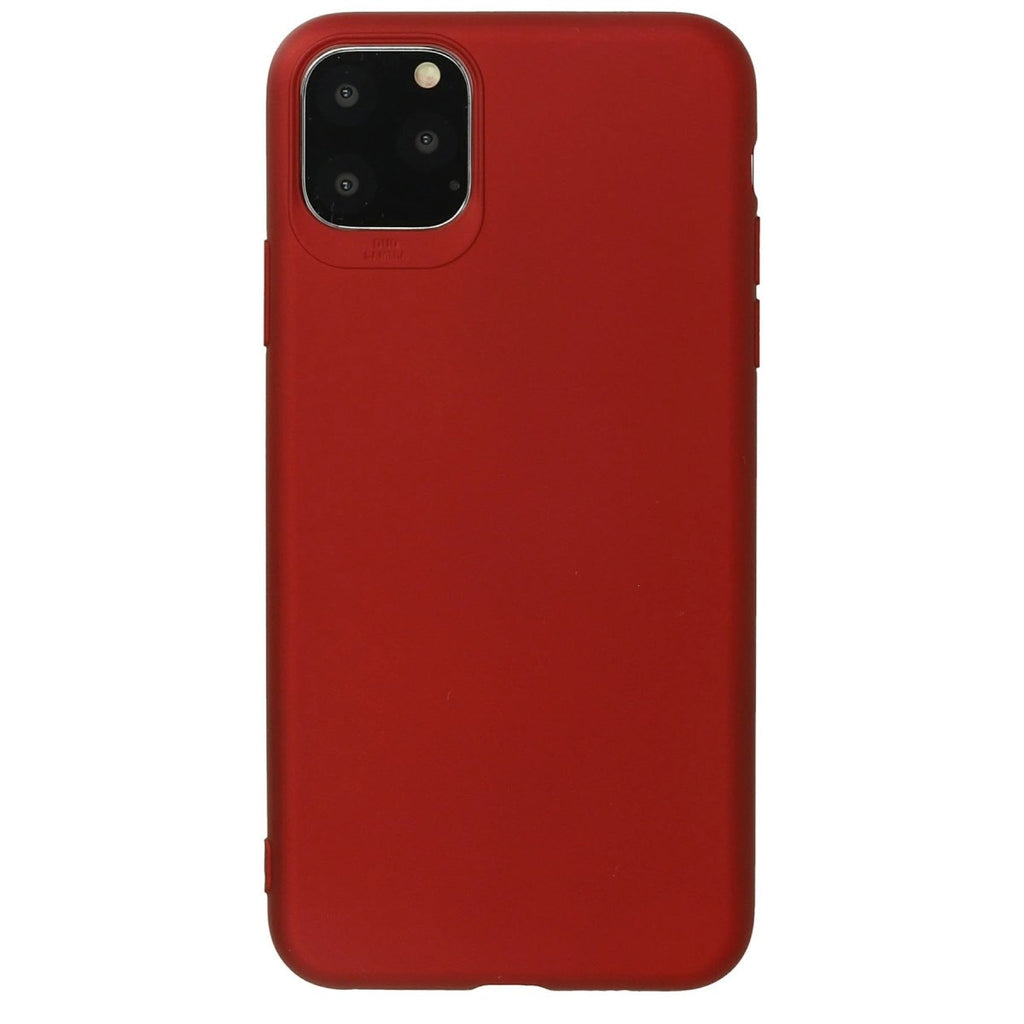 Mey İthalat® iPhone 11 Pro Max Kılıf First Silikon - Bordo