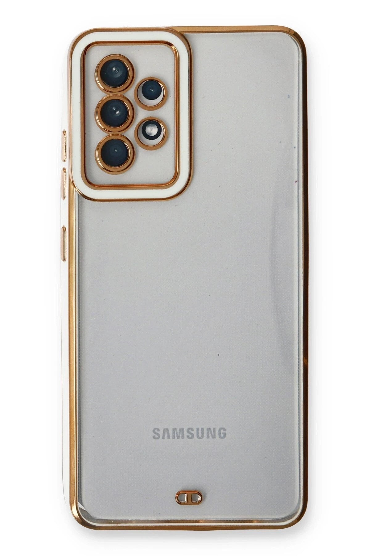 Mey İthalat® Samsung Galaxy A53 5G Kılıf Liva Lens Silikon - Beyaz