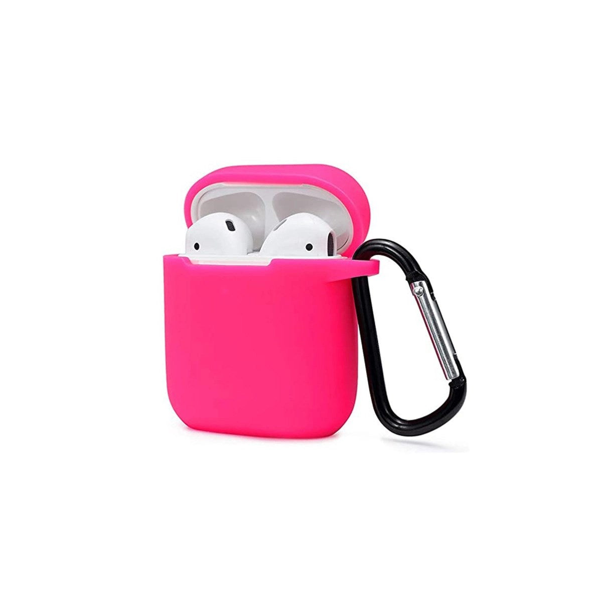 Mey İthalat® Airpods 2 (2.nesil) Sert Silikon Kılıf - Pembe