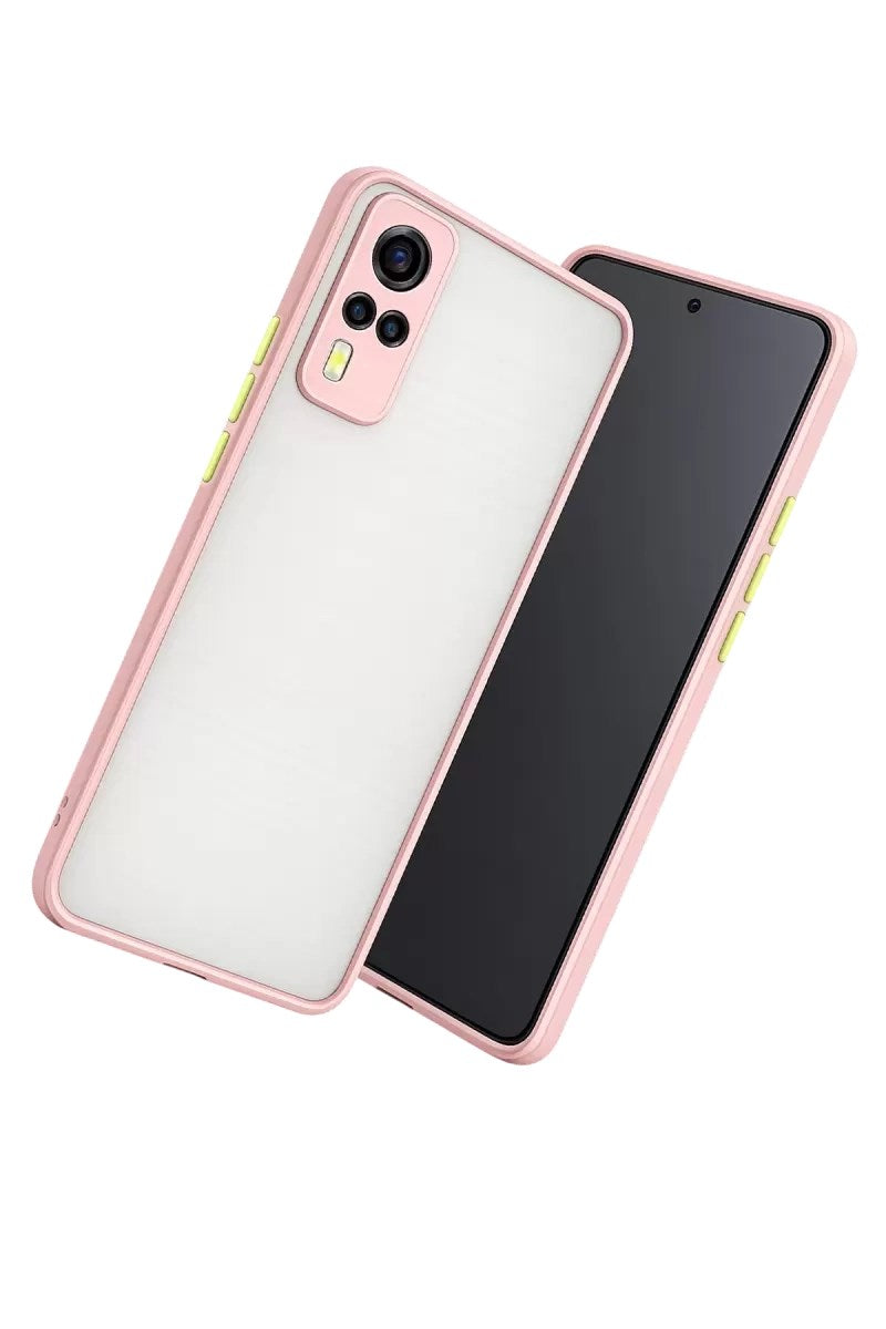 Mey İthalat® Vivo Y53S Kılıf Montreal Silikon Kapak - Pembe