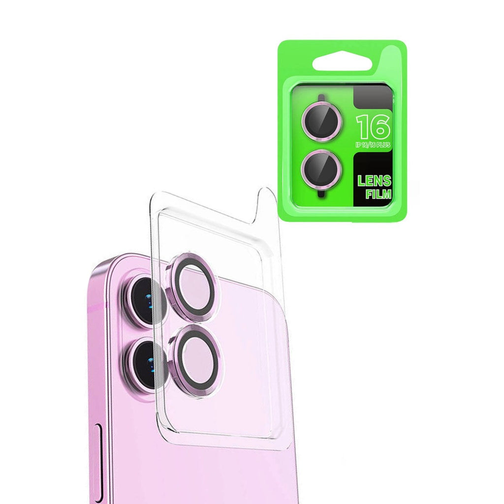Mey İthalat® iPhone 16 Raze Metal Kamera Lens - Pembe