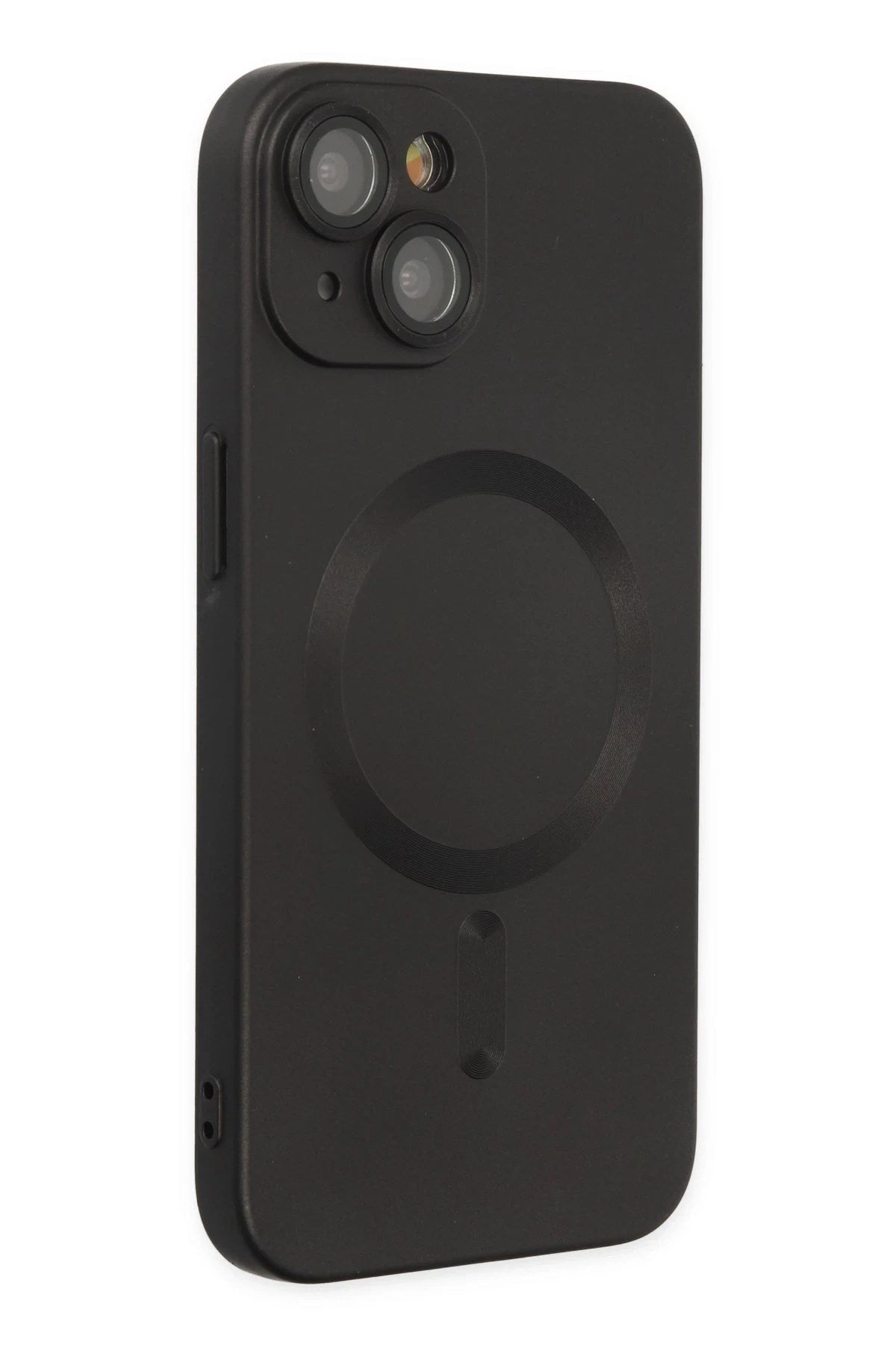 Mey İthalat® iPhone 14 Plus Kılıf Moshi Lens Magneticsafe Silikon - Siyah