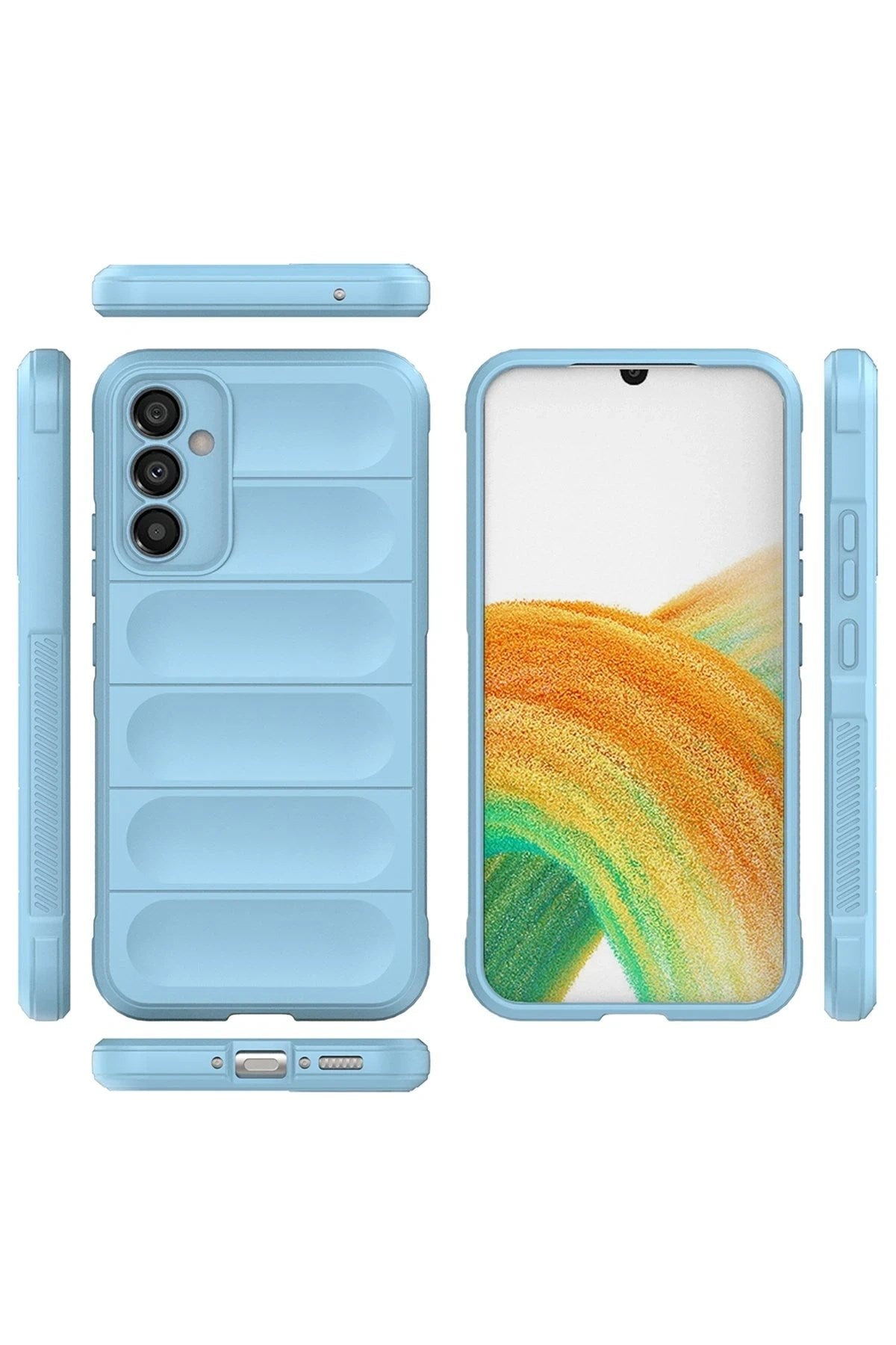 Mey İthalat® Samsung Galaxy M34 5G Kılıf Optimum Silikon - Sky Blue