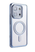 Mey İthalat® Redmi 15C 4G Joke Simli Magneticsafe Kılıf - Mavi