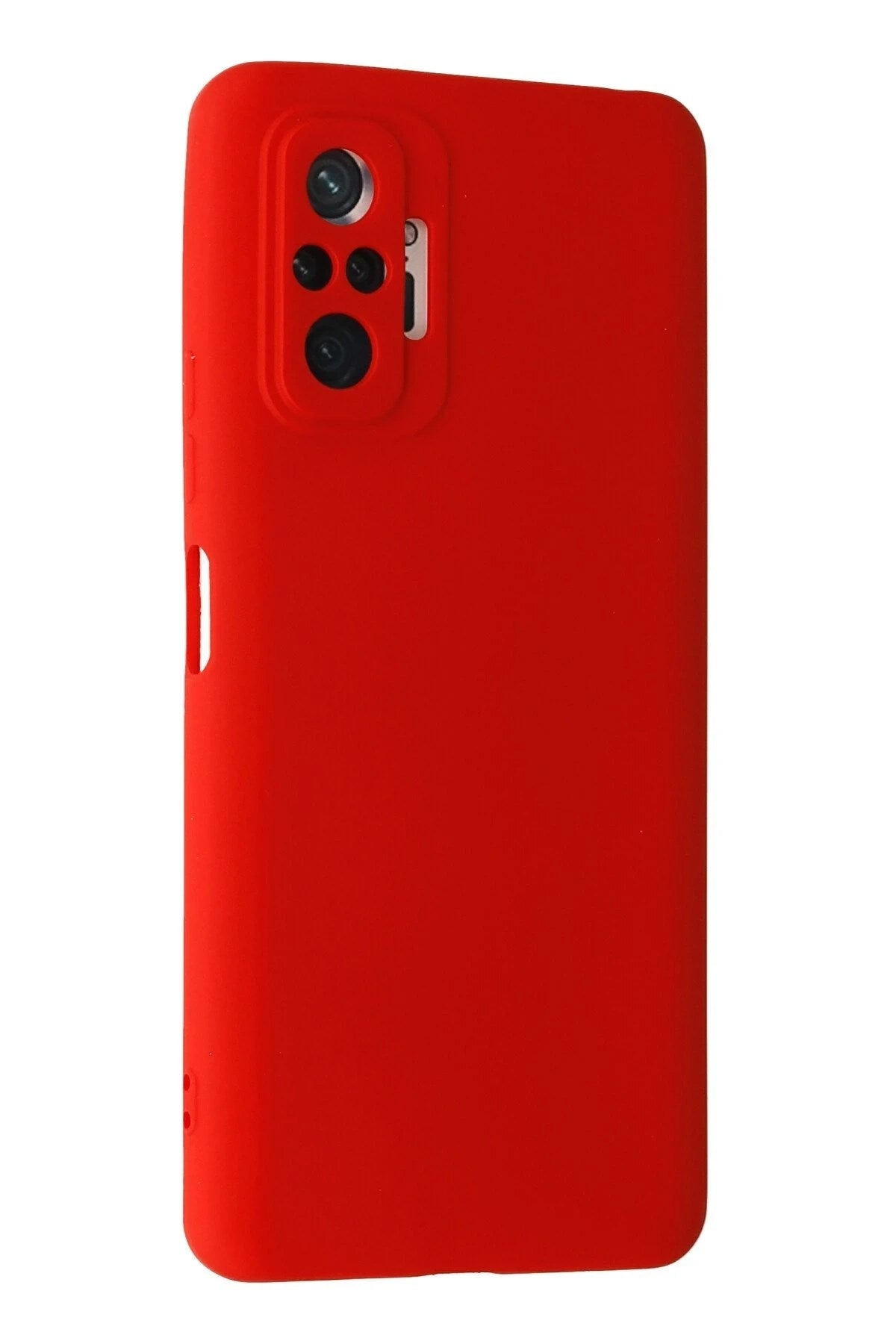 Mey İthalat® Redmi Note 10 Pro Kılıf Nano içi Kadife Silikon - Kırmızı