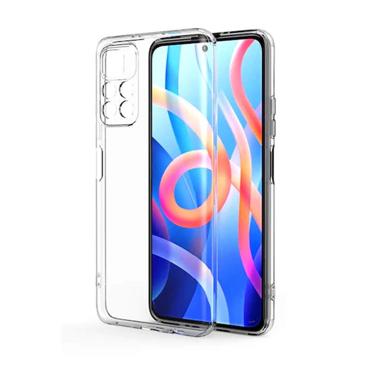 Mey İthalat® Poco M4 Pro 4G Kılıf Lüx Şeffaf Silikon
