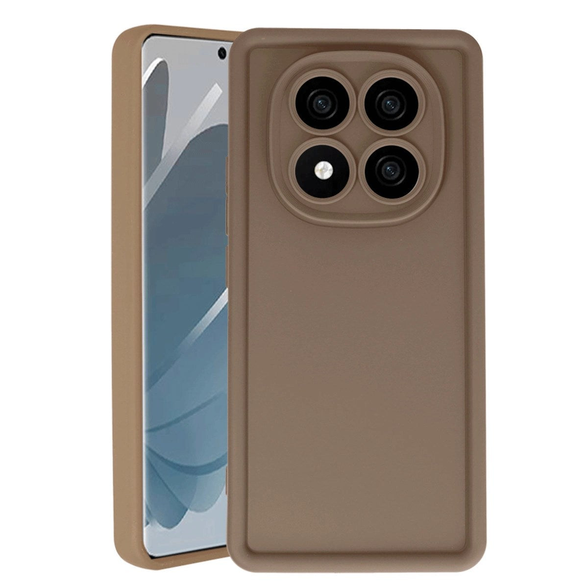 Mey İthalat® Redmi Note 14 Pro 5G Kılıf Viera Silikon - Kahverengi