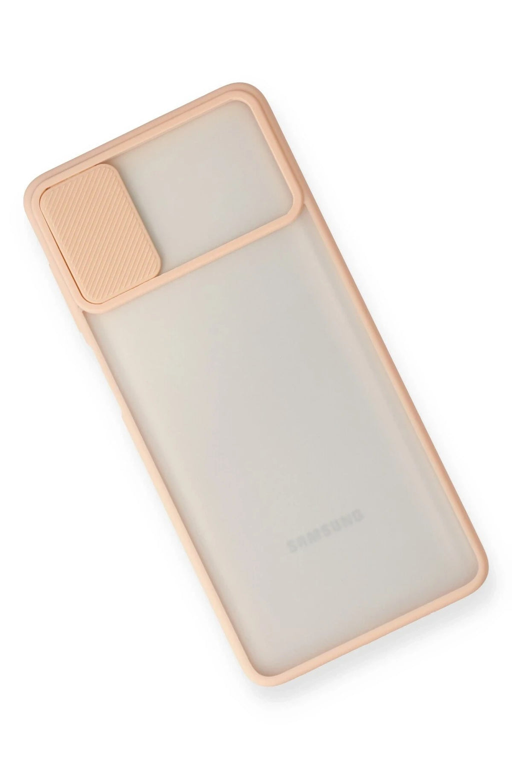 Mey İthalat® Samsung Galaxy M51 Kılıf Palm Buzlu Kamera Sürgülü Silikon - Pembe