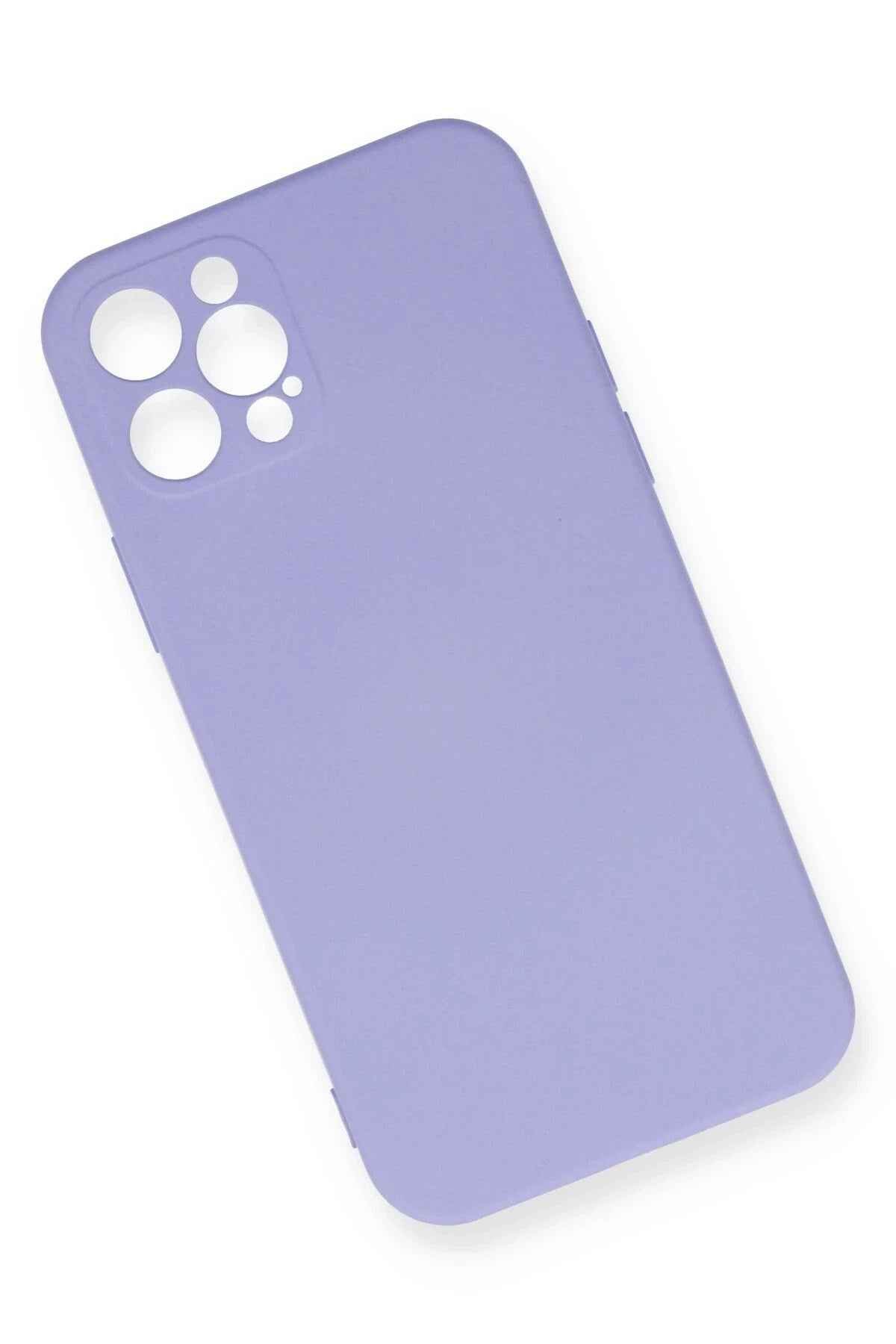 Mey İthalat® iPhone 12 Pro Max Kılıf Nano içi Kadife Silikon - Lila