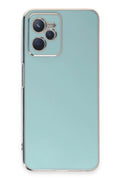 Mey İthalat® Realme C35 Kılıf Volet Silikon - Açık Yeşil