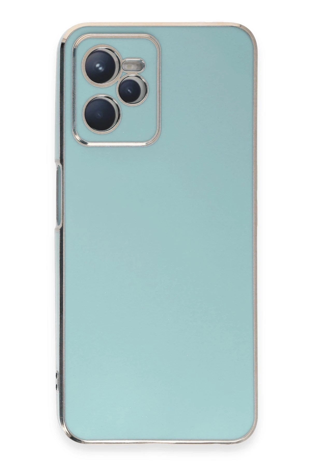 Mey İthalat® Realme C35 Kılıf Volet Silikon - Açık Yeşil
