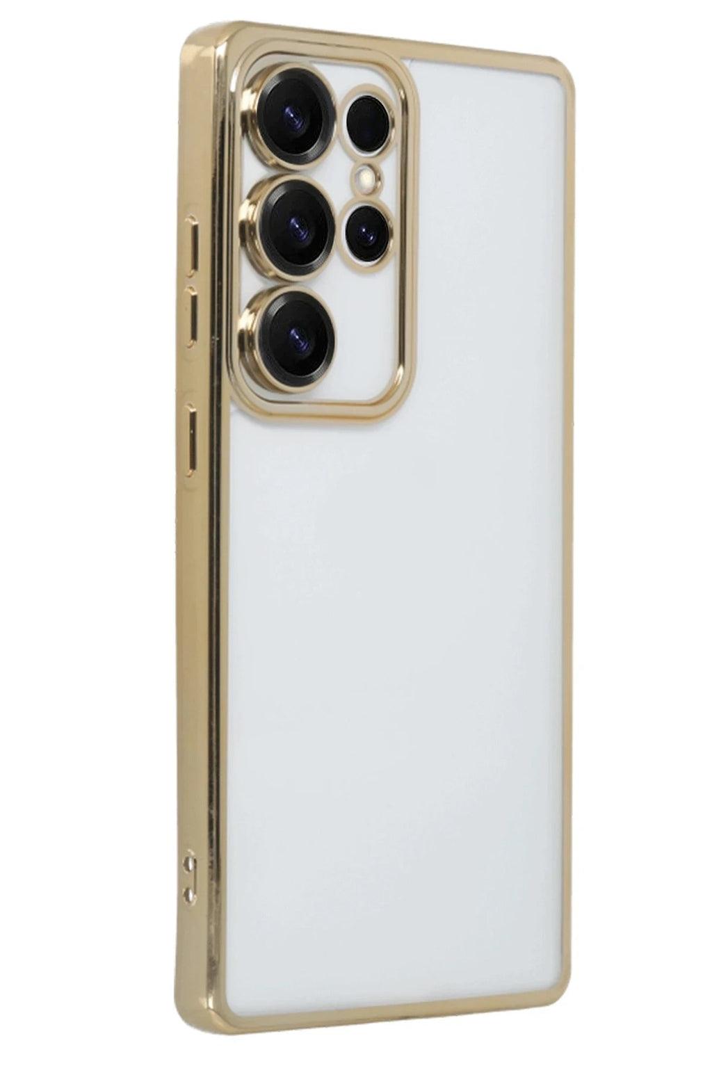Mey İthalat® Samsung Galaxy S25 Ultra Kılıf Lensli Silikon - Gold