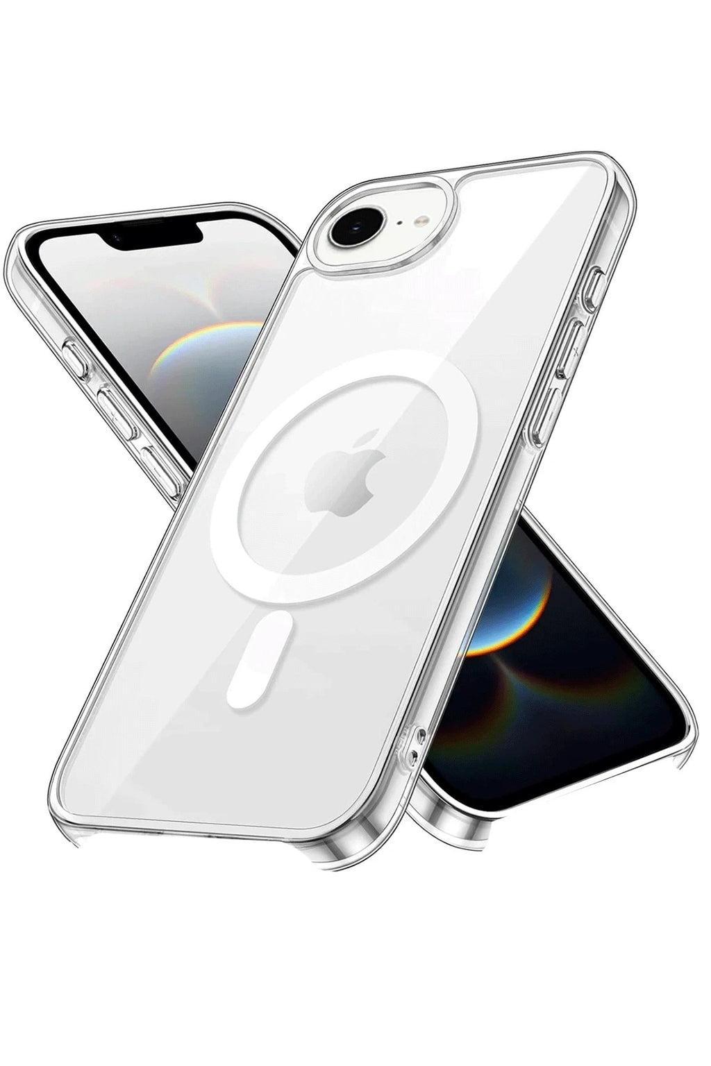 Mey İthalat® iPhone 16E Kılıf Pc Real Magsafe Kapak - Şeffaf