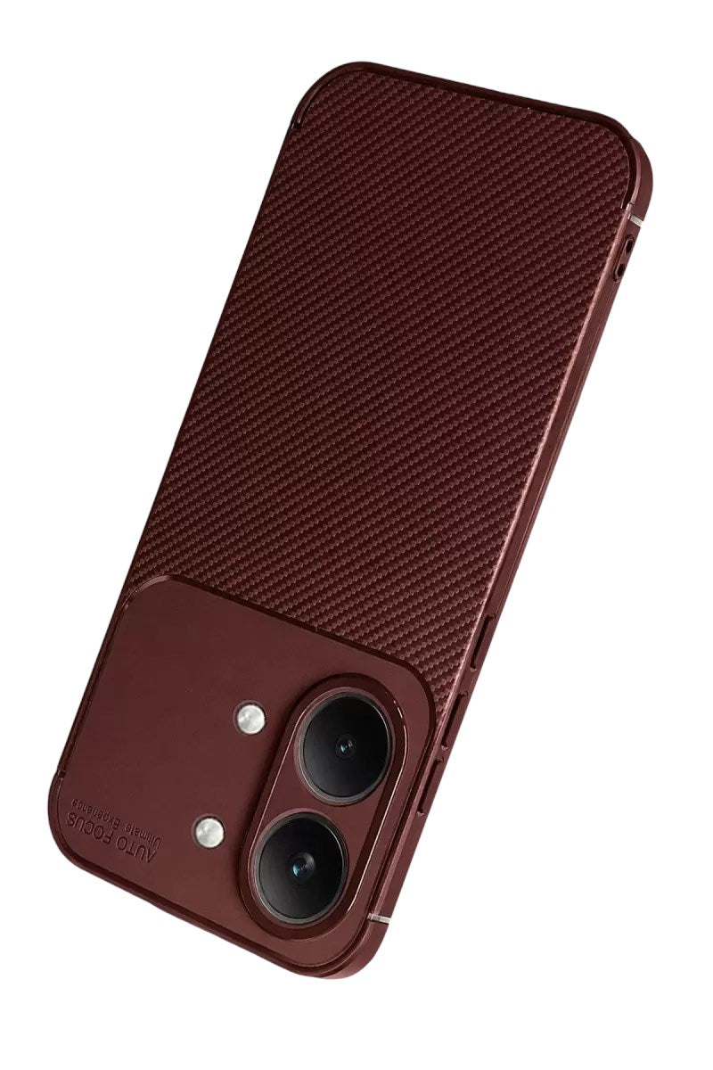 Mey İthalat® Poco X8 Pro Max Auto Focus Karbon Kapak - Bordo