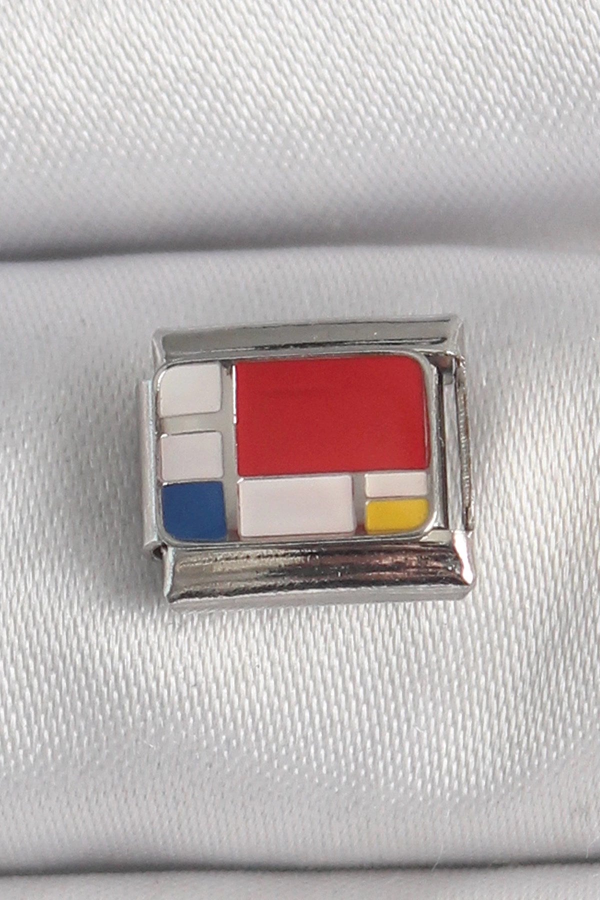 Mey İthalat® 316L Çelik Gümüş Renk Karışık Renk Portre Model Nomination Charm
