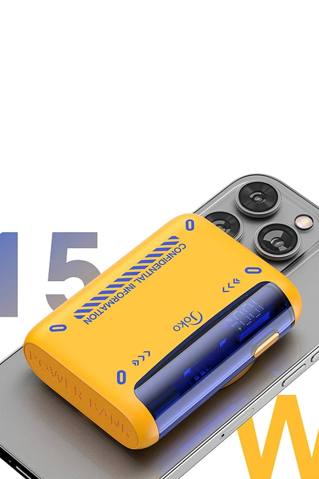Mey İthalat® J31 10.000 mAh 20W PD Magsafe Powerbank - Turuncu
