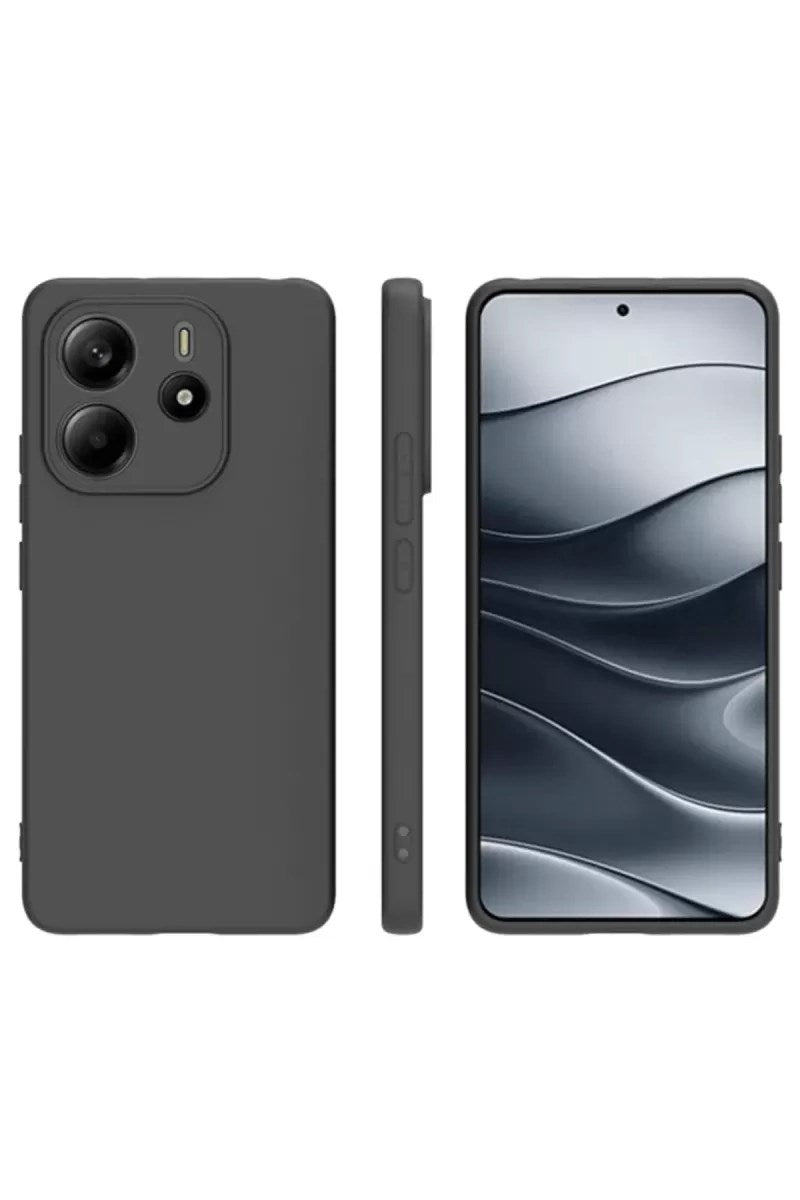 Mey İthalat® Redmi Note 14 4G Kılıf First Silikon - Siyah