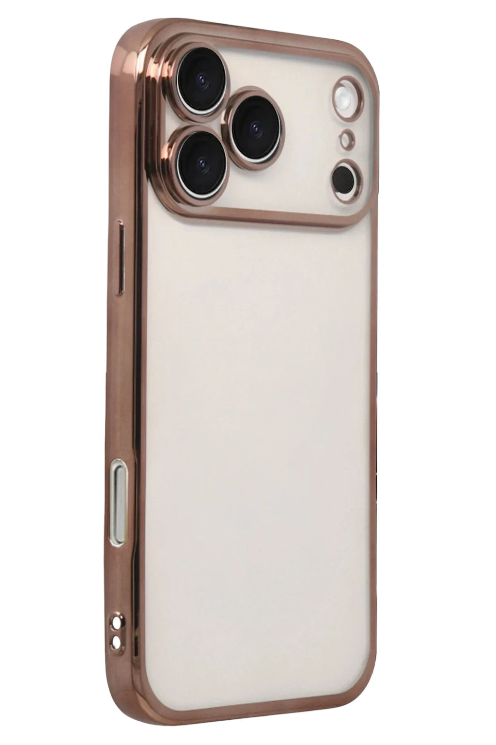 Mey İthalat® iPhone 17 Pro Lensli Silikon - Çöl Titanyum
