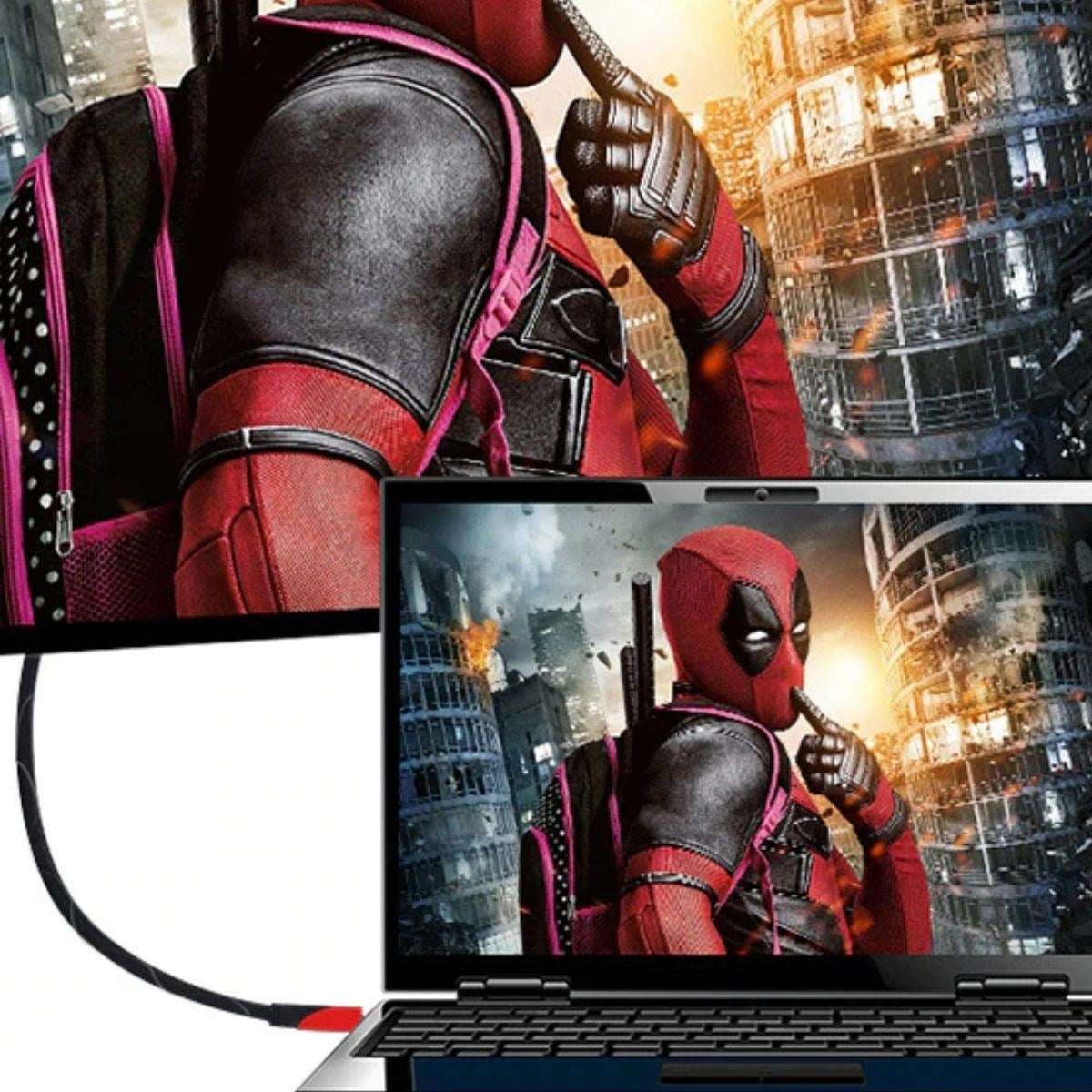 HDMI Kablosu HDTV Bilgisayar Uydu Görüntü Ses Full HD Sargılı Görüntü Aktarma Kablosu