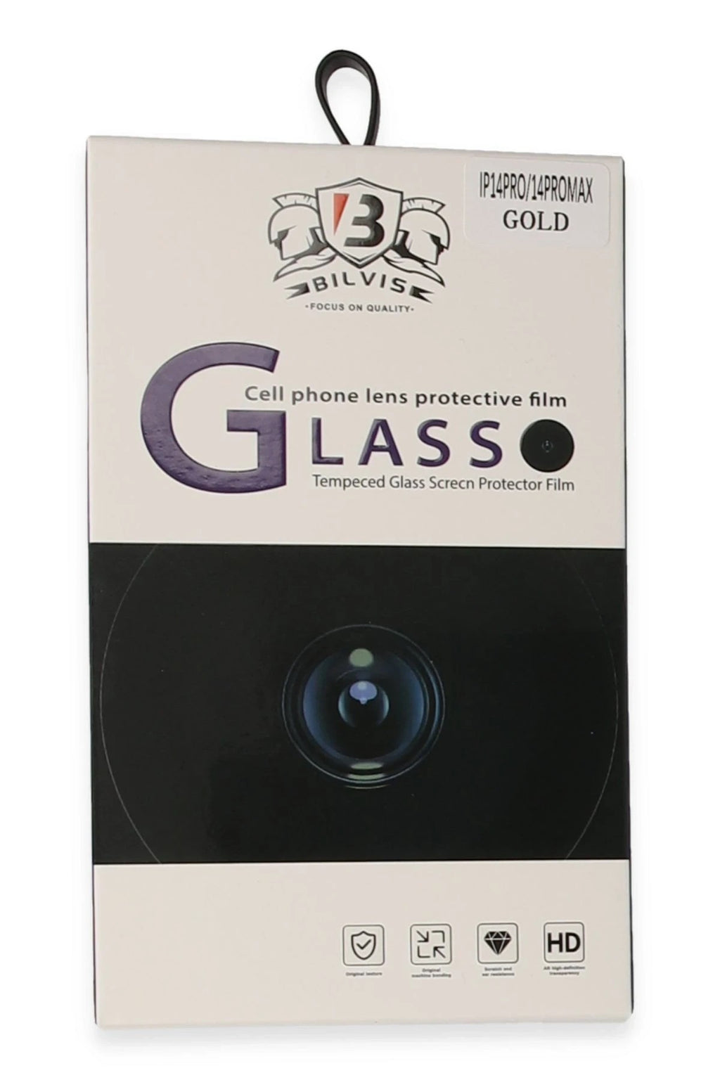 Mey İthalat® iPhone 14 Pro Max Bilvis Titan Kamera Lens - Gold