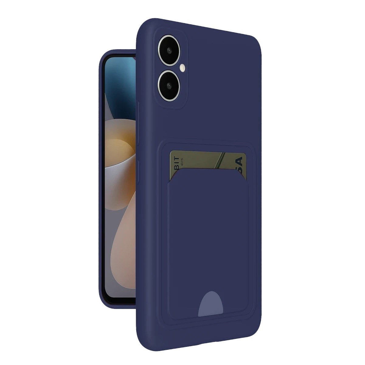 Mey İthalat® Samsung Galaxy A05 Kelvin Kartvizitli Silikon - Lacivert