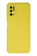 Mey İthalat® Redmi Note 10 5G Kılıf Nano içi Kadife Silikon - Sarı