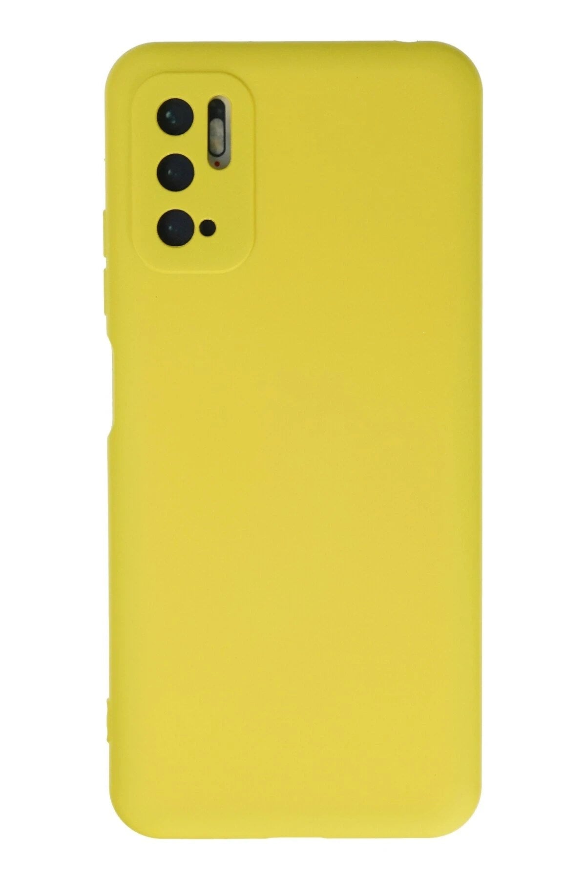 Mey İthalat® Redmi Note 10 5G Kılıf Nano içi Kadife Silikon - Sarı