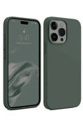 Mey İthalat® iPhone 15 Pro Kılıf First Silikon - Koyu Yeşil