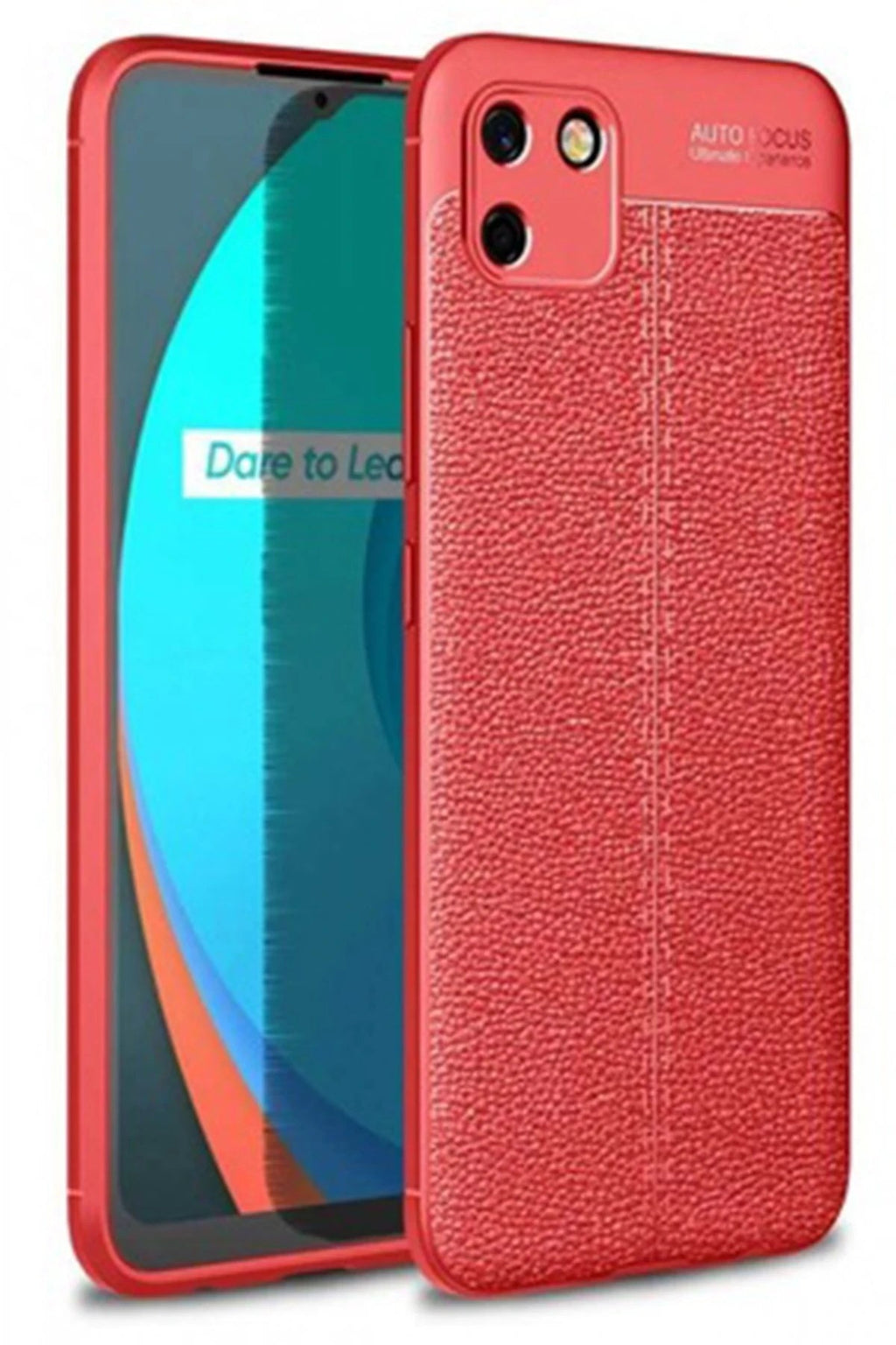 Mey İthalat® Realme C11 Kılıf Auto Focus Kapak - Kırmızı