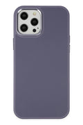 Mey İthalat® iPhone 12 Pro Max Kılıf Asya Deri Silikon - Mor