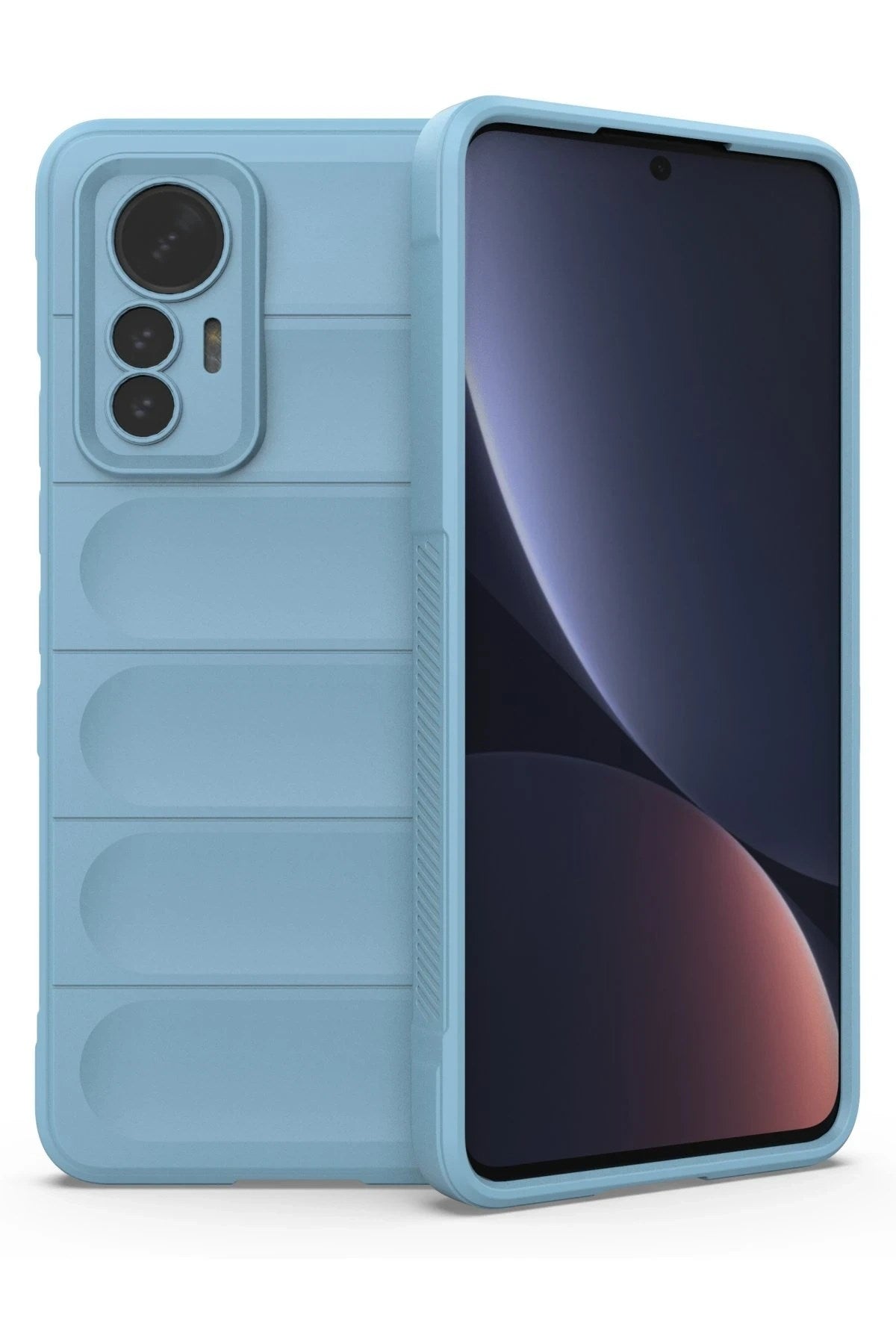 Mey İthalat® Mi 12 Lite Kılıf Optimum Silikon - Sky Blue